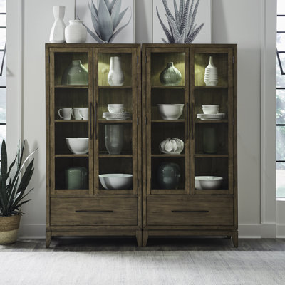 Hinkle Two Piece Bunching Display Cabinet Set