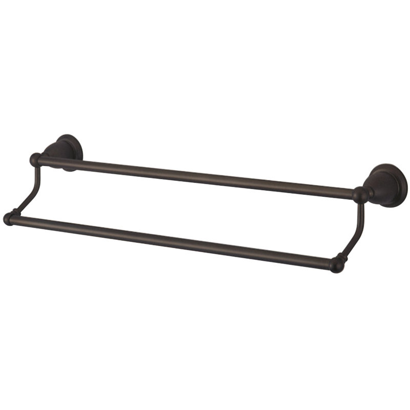 Kingston Brass Heritage 24-Inch Dual Towel Bar, Oil Rubbed Bronze
