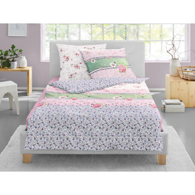 Cotton 81 TC Reversible Duvet Cover Set