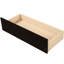 Lit plateforme simple avec rangement de tiroir et attrait - Fabrication en bois massif pour la chambre à coucher à deux compartiments-1402632070