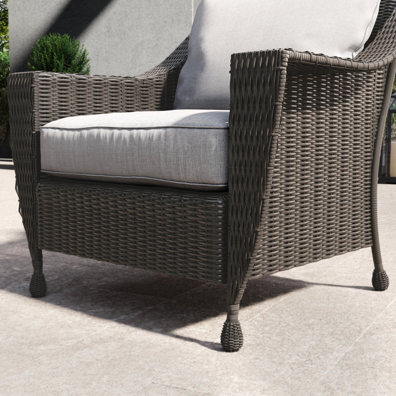 Chaise de patio avec coussins Grondin