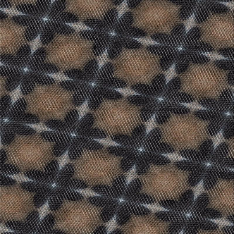 Tapis décoratif géométrique noir, Carré 7 pi