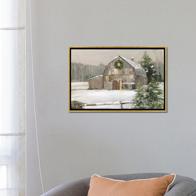 «Winter Barn» par Sally Swatland - reproduction d'art