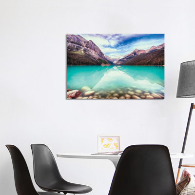 Lake Louise Serene View, Alberta, Canada by George Oze - Gallery-Wrapped Canvas Giclée on Canvas