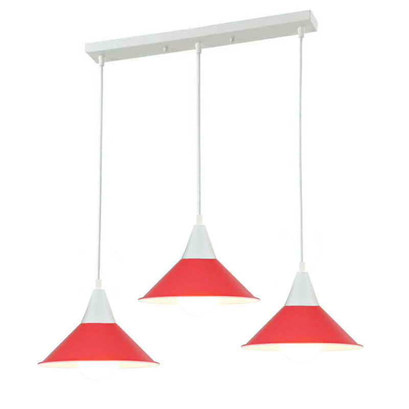 Whiting 3 - Light Kitchen Island Pendant, Red