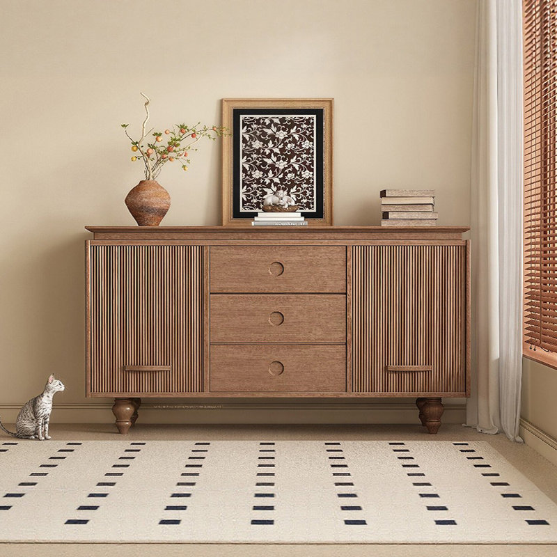 Buffet haut de gamme de style chinois, H 35,4 po x l 55,1 po x P 15,7 po