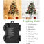 Arbre de Noël illuminé enneigé 3 pi avec 78 lumières DEL, 8 modes, minuteur et base blanche, mini arbre de Noël de table