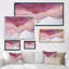 Rose et ondulations de marbre doré - impression sur toile-1070892912-1070892907