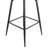 Ener Upholstered Faux Leather Counter Stool with Steel Frame