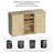 Coffee Bar Cabinet With Mini Fridge Space, Liquor Bar Wine Bar Cabinet With Hidden Drawer, Buffet Sideboard For Living Room, Kitchen, Dining Room-258283858