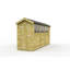 Total Sheds 4ft x 14ft Apex Garden Shed - Single Door - With Windows - Pressure Treated Timber - UK Manufactured
