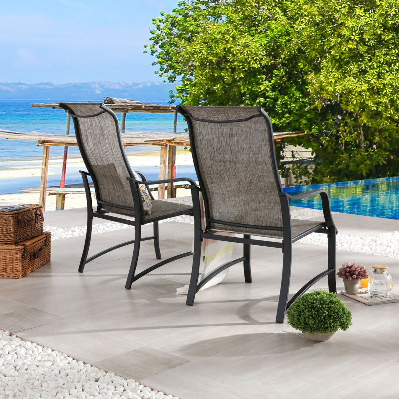 Fauteuil de patio Rusi, gris