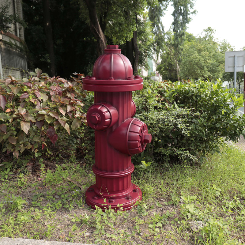 Bouche d'incendie simulée de 1 mètre de haut, idéale pour la décoration de jardin