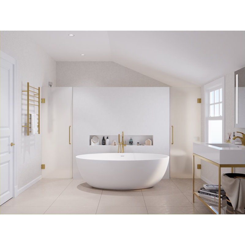 Baignoire de trempage autoportante de 67 po x 36 po Hangiri