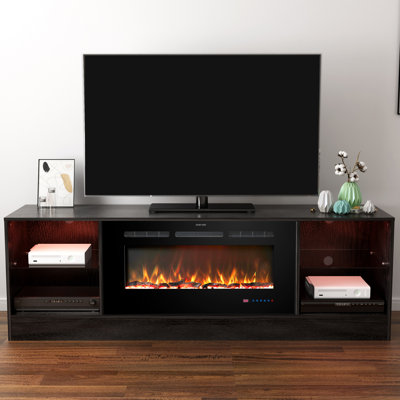 Meuble télé 72 po avec foyer électrique 36 po inclus
