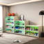 Étagère à chaussures à DEL avec prévention - peut contenir 6 paires de chaussures de sport, fabriquée en bois