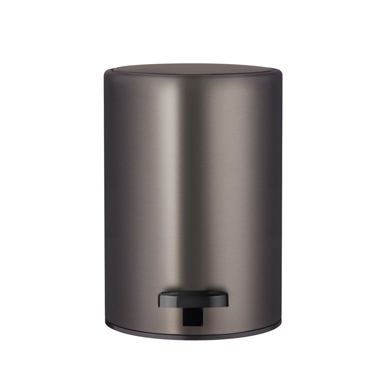 MODO Pedal Bin Wastepaper Basket - Black, Antique Bronze