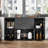 56” W Sideboard Buffet with 2 Drawers, Storage Cabinets, Buffet Table with Adjustable Shelves-1169458925