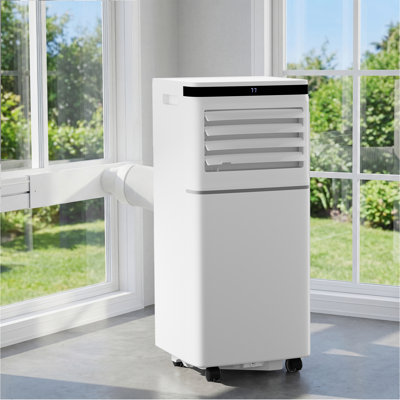 10,000 BTU Portable Air Conditioner with LCD Remote, Ultra Quiet,Dehumidifier,Cools 450 Sq.Ft,24H Timer, Anti-Frozen Protection,for Bedroom,Livingroom,Apartment,Garage
