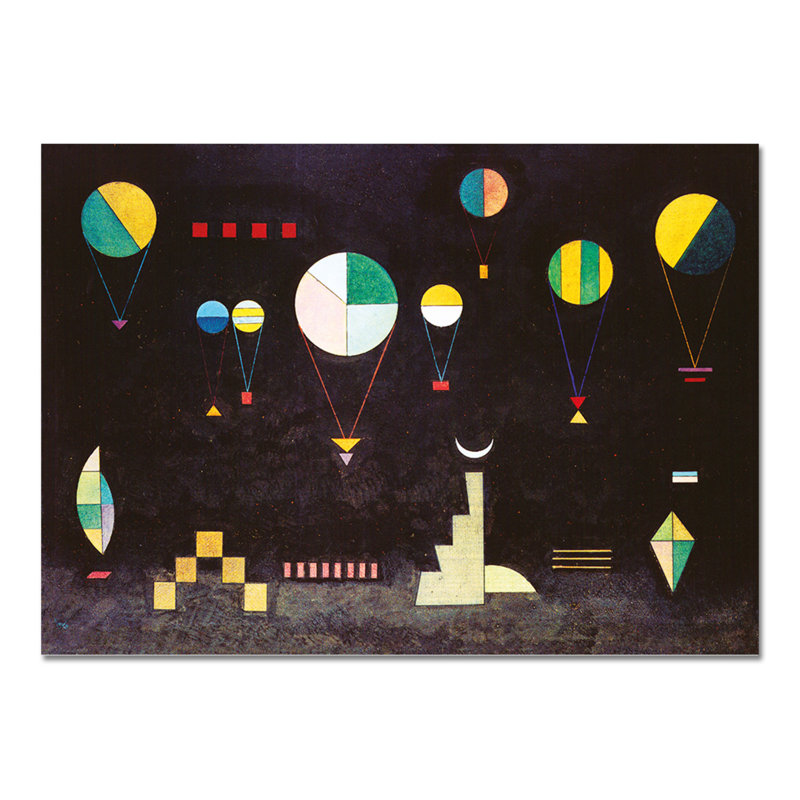 Piatto Profondo by Wassily Kandinsky - Rectangle Painting on Canvas, 70cm H x 100cm W