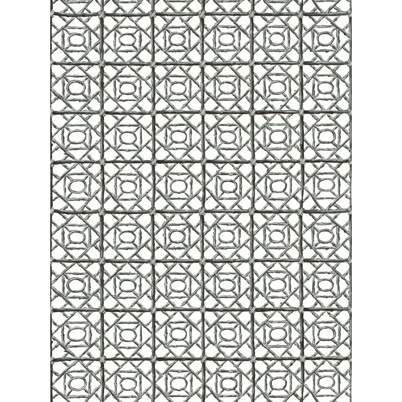 ORMOND FRET WALLCOVERING, Charcoal