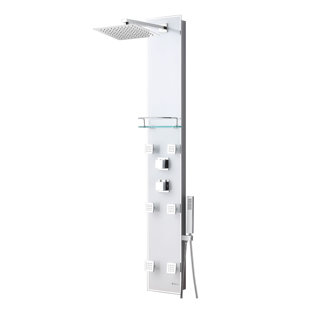 Panneau de douche 59 po avec tête de douche réglable Zara