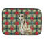 Tapis de vaisselle Brindle Whippet Christmas PoinsettIas