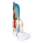 6" Blue And White Glass Snowman Christmas Night Light