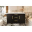 Meuble-lavabo mural 36 po avec lavabo en résine, armoire de rangement flottante avec 2 tiroirs, armoire de salle de bain en bois massif