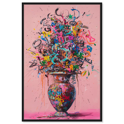 Vase graffiti sur toile Graffiti Pop Art par Art Remedy