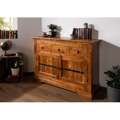 Oxford Solid Wood 120cm W 3 - Drawer Chest of Drawers
