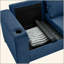 Canapé de salon 93,7 po en tissu de style moderne, canapé à accoudoirs carrés avec porte-gobelet, canapé de rangement, polyester rembourré-859979821