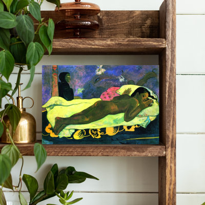 «Girl In Bed», impression d'art classique de paysage abstrait coloré au printemps