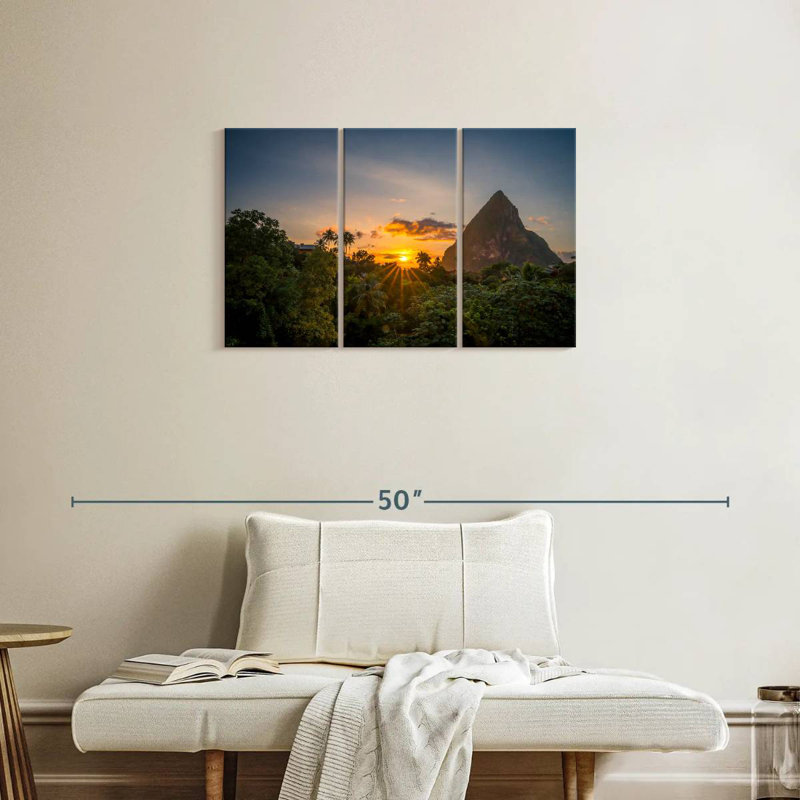 Rorry Pitons At Sunrise, 20" H x 33" W