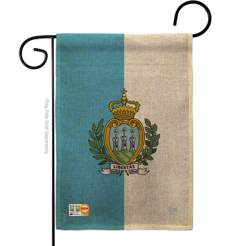 Double Sided 18.5'' H x 13'' W Polyester Flag Set