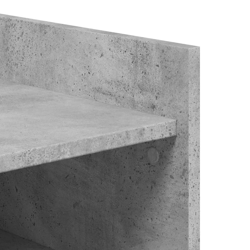 Shoe Cabinet 74.5X37.5X100 Cm Engineered Wood, Concrete Grey
