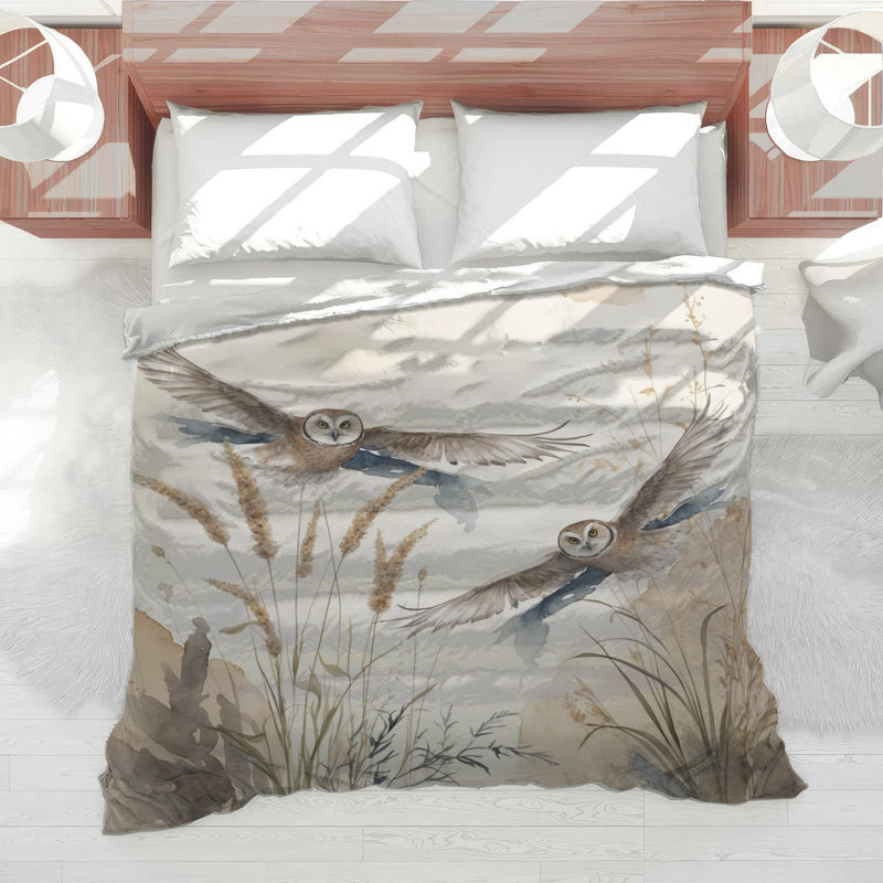 Owls In Flight Comforter, Twin