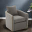 Fauteuil d'appoint pivotant moderne en polyester durable, parfait pour les petits espaces