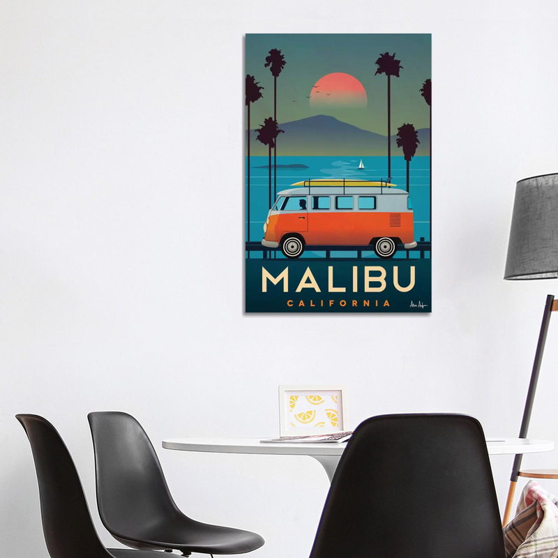 Malibu - Painting on Canvas, Wrapped Canvas, 101.6cm H x 66.04cm W x 3.81cm D