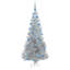 vidaXL Christmas Tree with 150 LEDs with Stand Silver PET-150593259