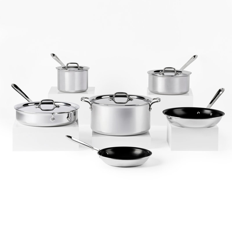 Batterie de cuisine antiadhésive 3 plis All-Clad D3 Pro, 10 pièces