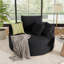 Fauteuil demi-tonneau rembourré Addisin-594029193