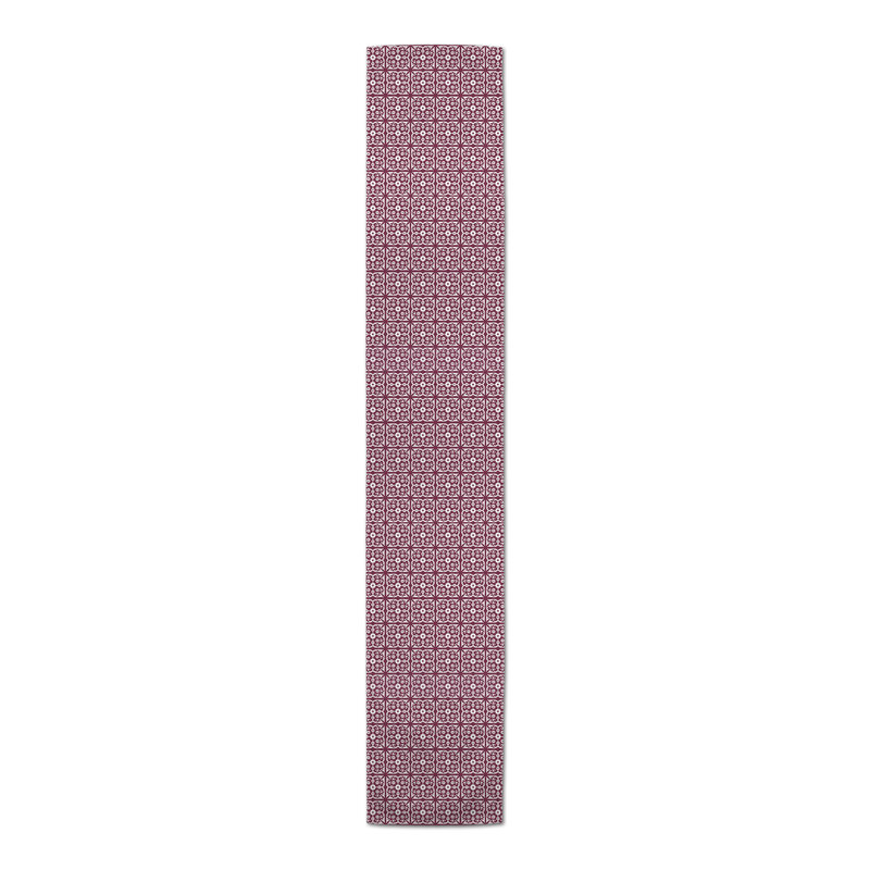 Calvon Rectangle Polyester Table Runner, Purple, 90" x 16"