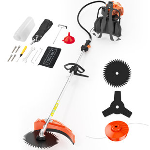52cc 2-stroke Gas Powered Grass Trimmer, 3-in-1 Backpack Lawn Tool, Brush Cutter, String Trimmer & Weeder, For Weed Control And Brush Pruning