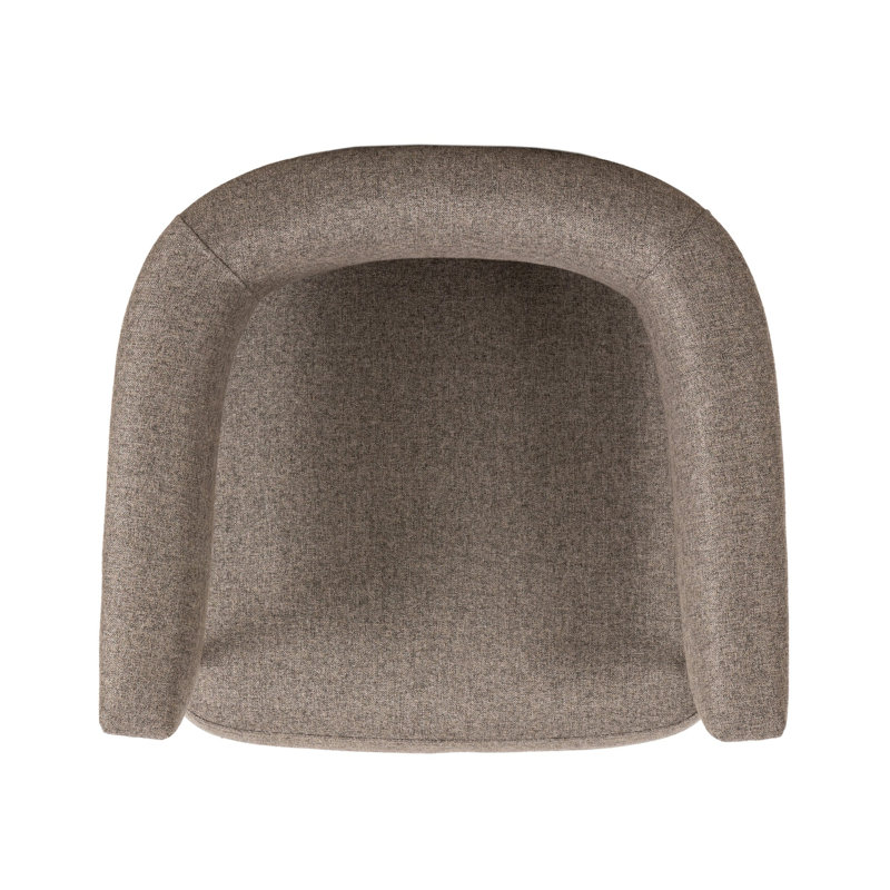 Carrie Upholstered Stool, Counter Stool (26.5" Seat Height), Orly Natural Polyester, Solid
