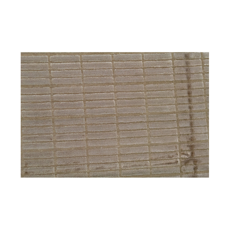 Plaid Area Rug in Beige