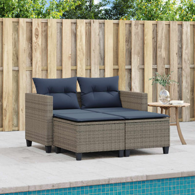 48'' Wide Rectangle Patio Sofa with Cushions