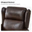 Fauteuil inclinable manuel en cuir véritable Topi-812302093