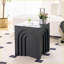 Table basse moderne noire peu encombrante pour le salon et la chambre à coucher, panneau de fibres à densité moyenne d'aspect bois facile à nettoyer-26685950