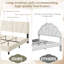 Base de lit plateforme avec tête de lit réglable à 3 niveaux - lattes en bois robustes, silencieuses, robustes 1200 lb-207547117-207547110